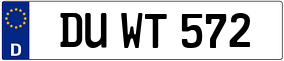 Trailer License Plate
